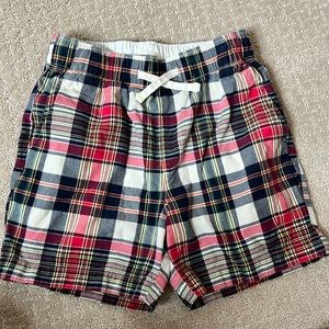 J. Crew plaid madras boys shorts sz 10